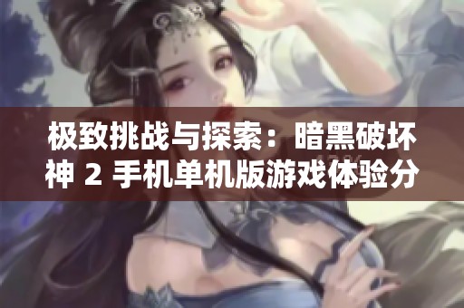 极致挑战与探索：暗黑破坏神 2 手机单机版游戏体验分享