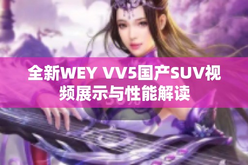 全新WEY VV5国产SUV视频展示与性能解读