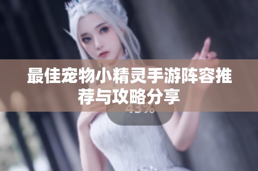 最佳宠物小精灵手游阵容推荐与攻略分享