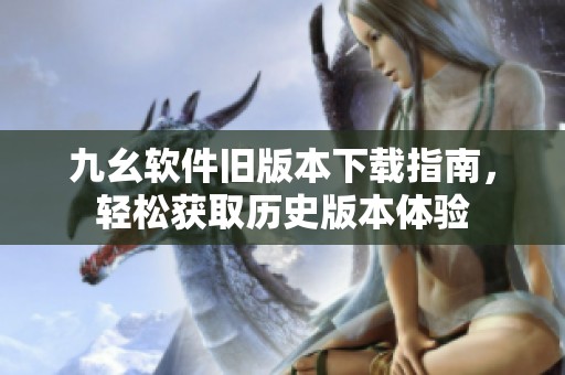 九幺软件旧版本下载指南，轻松获取历史版本体验