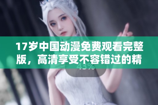 17岁中国动漫免费观看完整版，高清享受不容错过的精彩故事