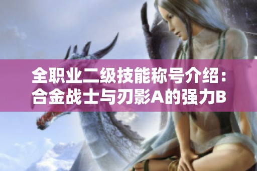 全职业二级技能称号介绍：合金战士与刃影A的强力Buff解析