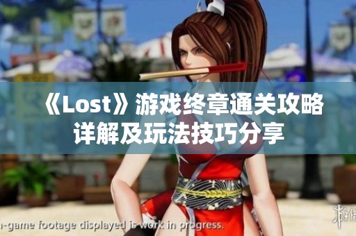 《Lost》游戏终章通关攻略详解及玩法技巧分享