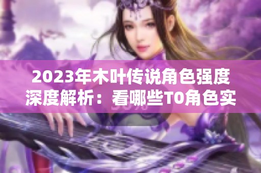 2023年木叶传说角色强度深度解析：看哪些T0角色实力拔尖