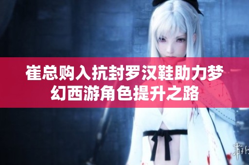 崔总购入抗封罗汉鞋助力梦幻西游角色提升之路