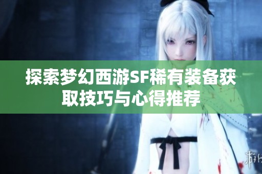 探索梦幻西游SF稀有装备获取技巧与心得推荐