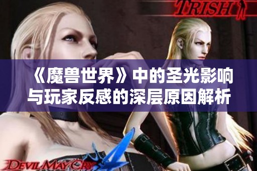 《魔兽世界》中的圣光影响与玩家反感的深层原因解析