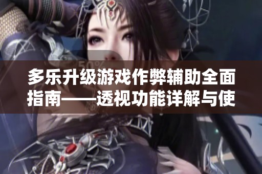 多乐升级游戏作弊辅助全面指南——透视功能详解与使用技巧