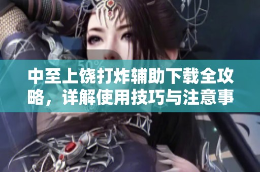 中至上饶打炸辅助下载全攻略，详解使用技巧与注意事项