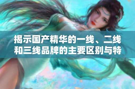 揭示国产精华的一线、二线和三线品牌的主要区别与特点