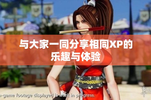 与大家一同分享相同XP的乐趣与体验