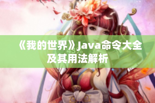 《我的世界》Java命令大全及其用法解析
