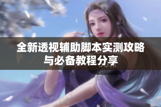 全新透视辅助脚本实测攻略与必备教程分享