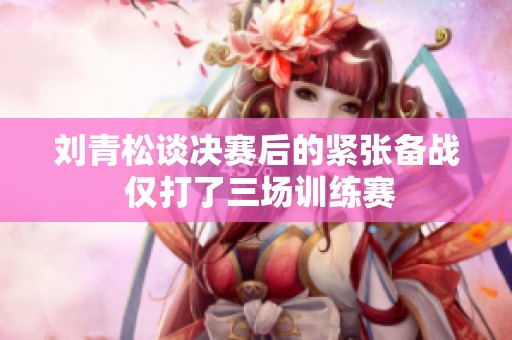 刘青松谈决赛后的紧张备战 仅打了三场训练赛