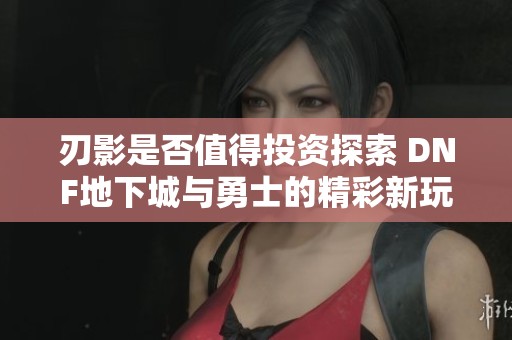 刃影是否值得投资探索 DNF地下城与勇士的精彩新玩法