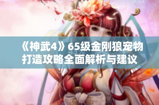 《神武4》65级金刚狼宠物打造攻略全面解析与建议