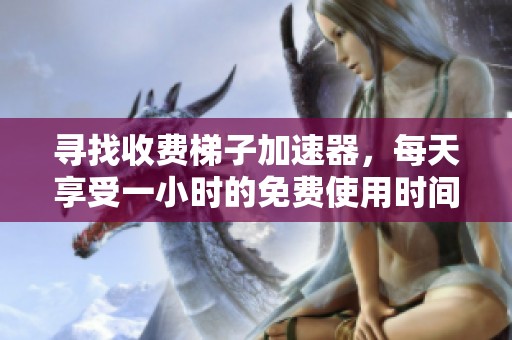 寻找收费梯子加速器，每天享受一小时的免费使用时间