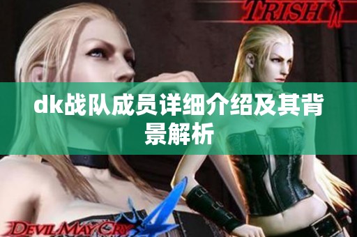 dk战队成员详细介绍及其背景解析