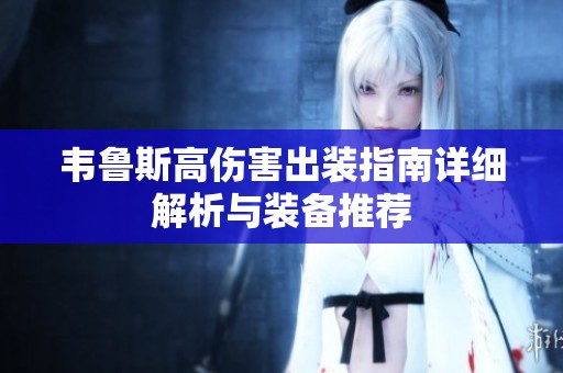 韦鲁斯高伤害出装指南详细解析与装备推荐