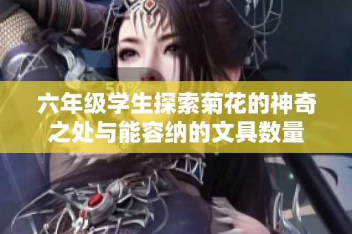 六年级学生探索菊花的神奇之处与能容纳的文具数量