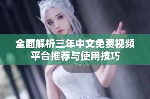 全面解析三年中文免费视频平台推荐与使用技巧