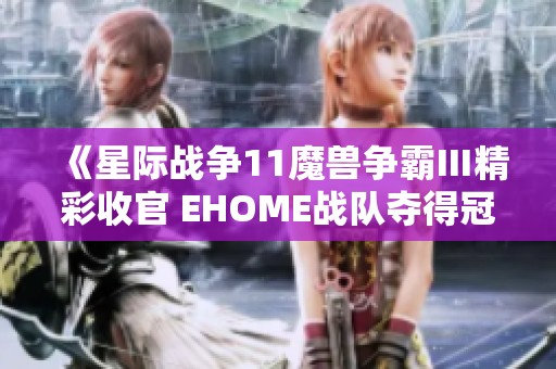 《星际战争11魔兽争霸Ⅲ精彩收官 EHOME战队夺得冠军》