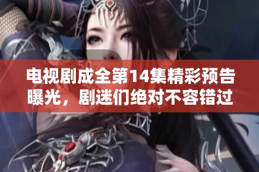 电视剧成全第14集精彩预告曝光，剧迷们绝对不容错过！