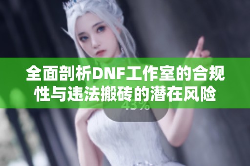 全面剖析DNF工作室的合规性与违法搬砖的潜在风险