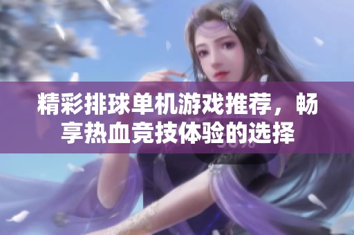 精彩排球单机游戏推荐，畅享热血竞技体验的选择