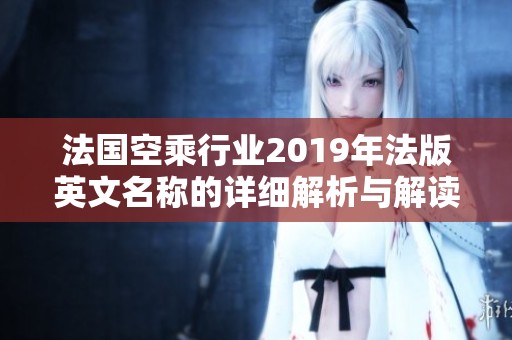 法国空乘行业2019年法版英文名称的详细解析与解读