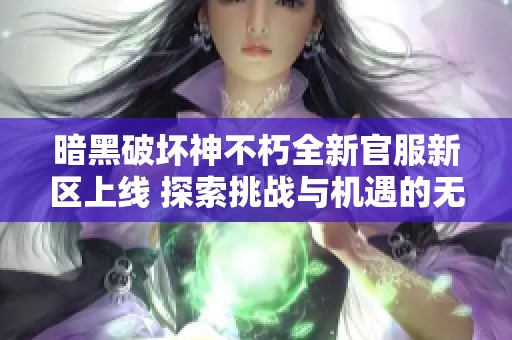 暗黑破坏神不朽全新官服新区上线 探索挑战与机遇的无限旅程