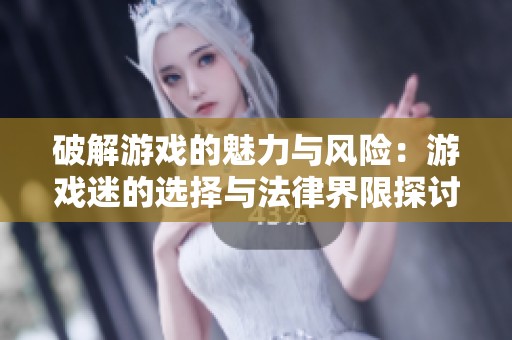 破解游戏的魅力与风险：游戏迷的选择与法律界限探讨