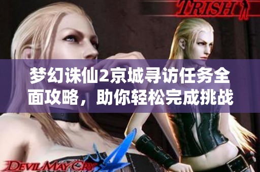 梦幻诛仙2京城寻访任务全面攻略，助你轻松完成挑战
