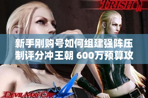 新手刚购号如何组建强阵压制评分冲王朝 600万预算攻略