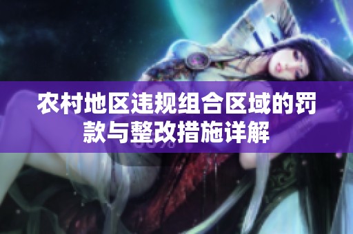 农村地区违规组合区域的罚款与整改措施详解