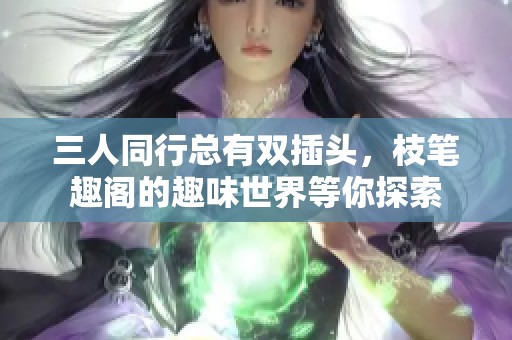 三人同行总有双插头，枝笔趣阁的趣味世界等你探索