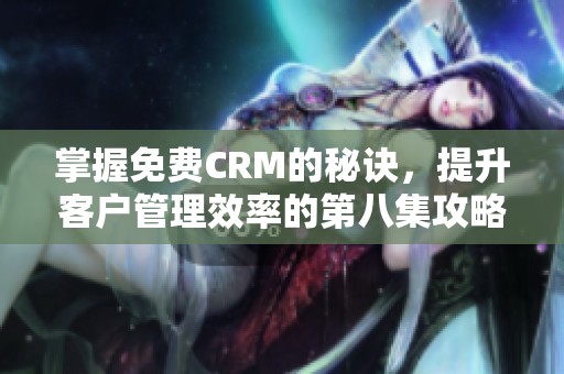 掌握免费CRM的秘诀，提升客户管理效率的第八集攻略