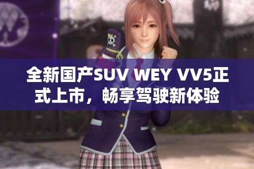 全新国产SUV WEY VV5正式上市，畅享驾驶新体验