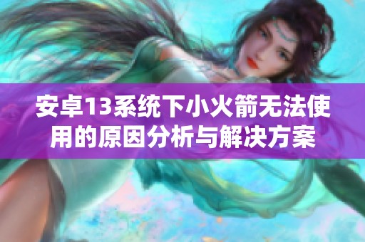 安卓13系统下小火箭无法使用的原因分析与解决方案