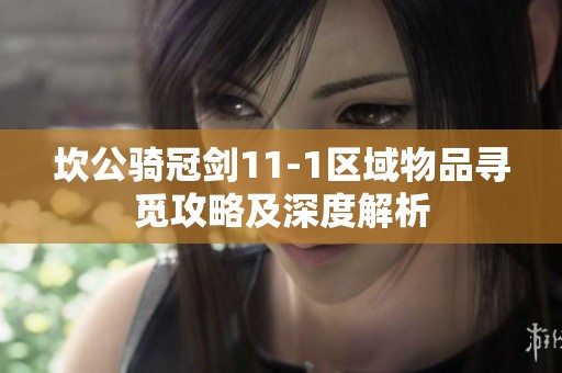 坎公骑冠剑11-1区域物品寻觅攻略及深度解析