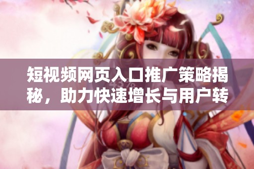 短视频网页入口推广策略揭秘，助力快速增长与用户转化