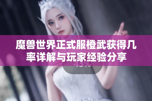 魔兽世界正式服橙武获得几率详解与玩家经验分享