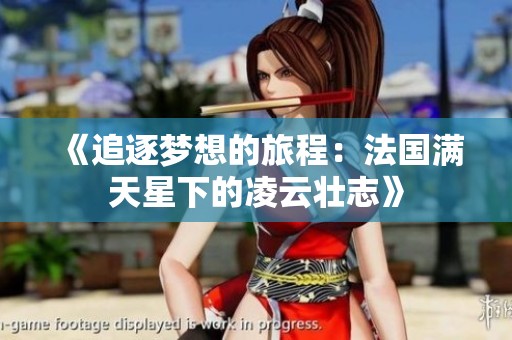 《追逐梦想的旅程：法国满天星下的凌云壮志》