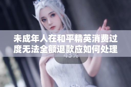 未成年人在和平精英消费过度无法全额退款应如何处理