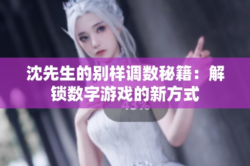 沈先生的别样调数秘籍：解锁数字游戏的新方式