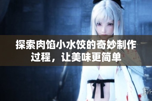 探索肉馅小水饺的奇妙制作过程，让美味更简单