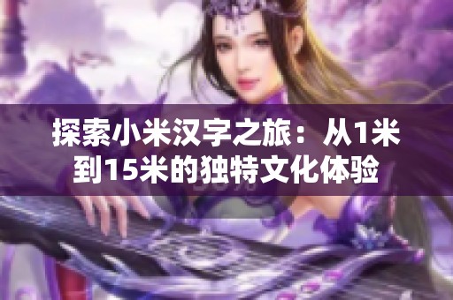 探索小米汉字之旅：从1米到15米的独特文化体验