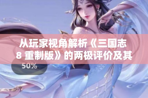 从玩家视角解析《三国志 8 重制版》的两极评价及其背后原因