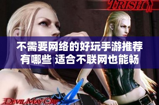 不需要网络的好玩手游推荐有哪些 适合不联网也能畅快游戏的优秀选择有哪些