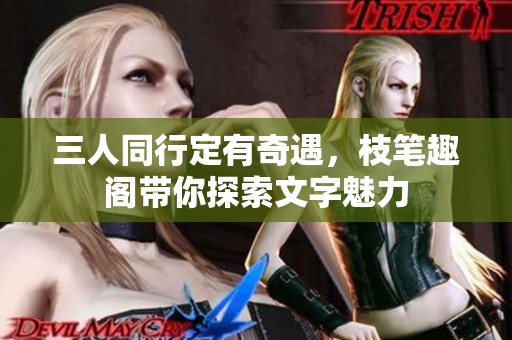 三人同行定有奇遇，枝笔趣阁带你探索文字魅力